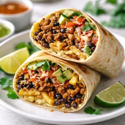 Senor sisig california vegano burrito