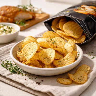 Sensations roast chicken and thyme crisps