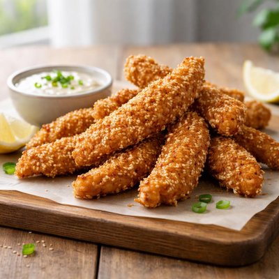 Sesame chicken strips