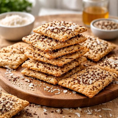 Sesame coconut cracker