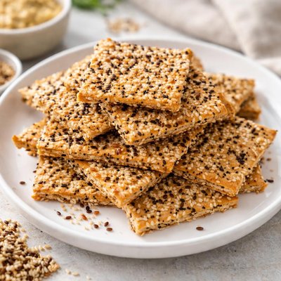 Sesame crackers