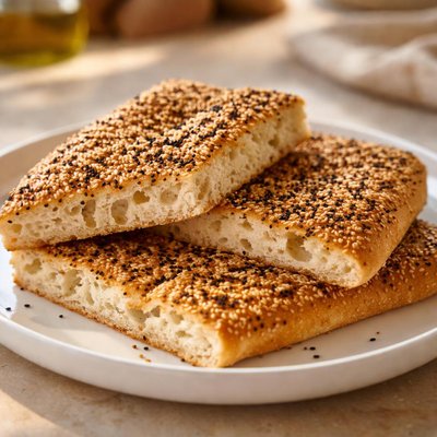 Sesame crust