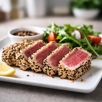 Sesame crusted tuna
