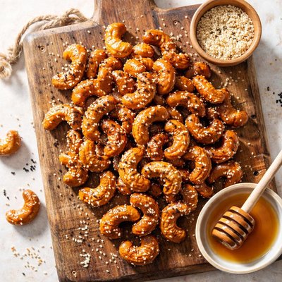 Sesame honey cashews