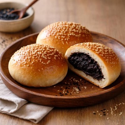 Sesame paste bun