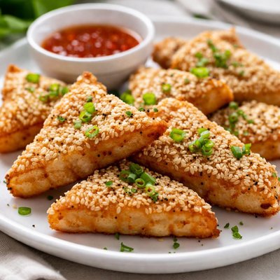 Sesame prawn toast