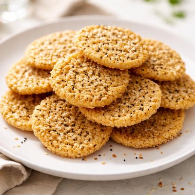 Sesame rice cracker
