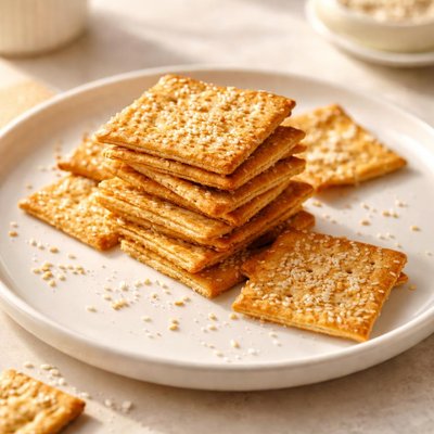 Sesame salt crackers
