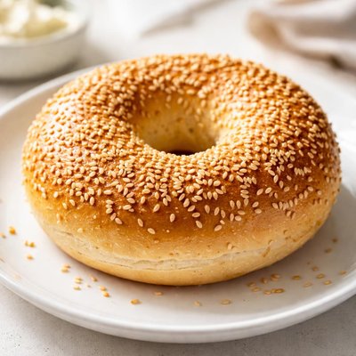 Sesame seed bagel