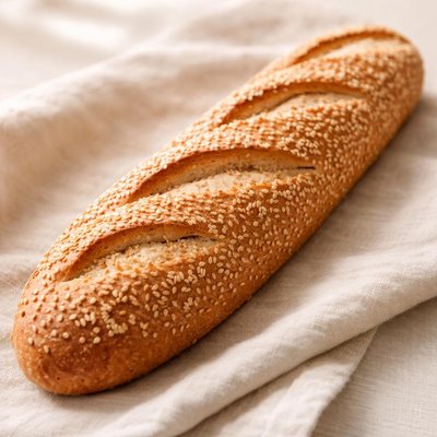 Sesame seed baguette