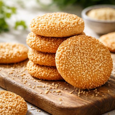 Sesame seed biscuit