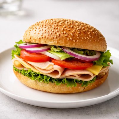 ごまの種のバンズ・サンドイッチ