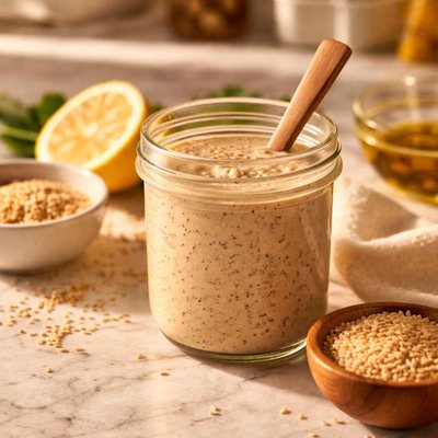 Sesame seed dressing
