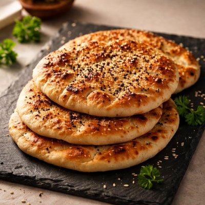 Sesame seed flatbread