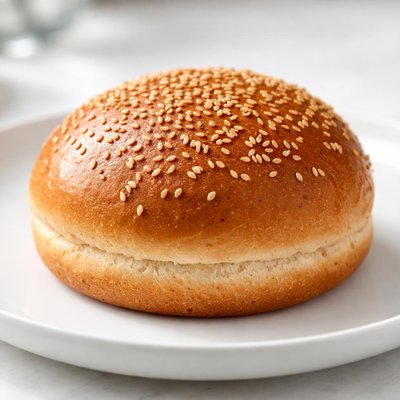 Sesame seed hamburger bun