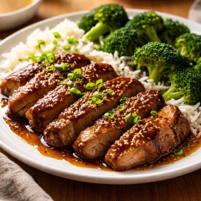 Sesame tamari pork