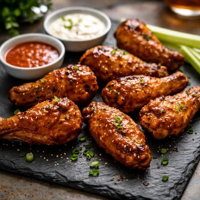Seven hot wings