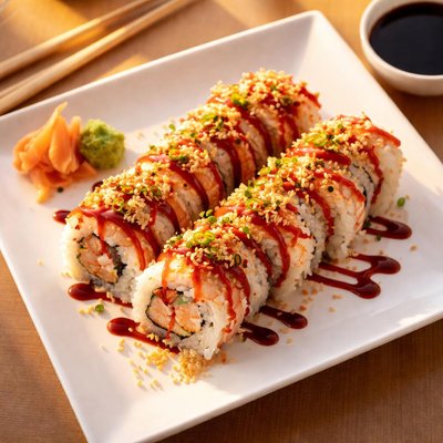 Shaggy dog sushi roll