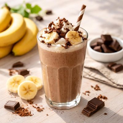 香蕉巧克力奶昔