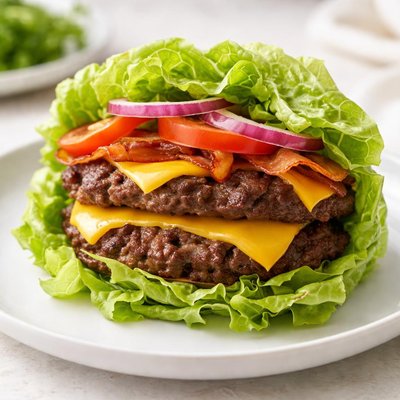Shake shack double burger lettuce wrap