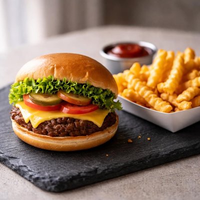 Shake shack shack burger and fries