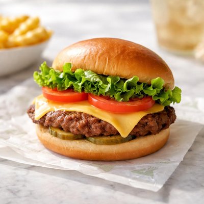 Shake shack single shake burger