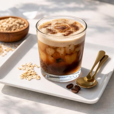 Shaken oat milk espresso