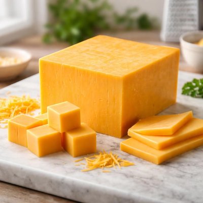 Sharp cheddar cheese block