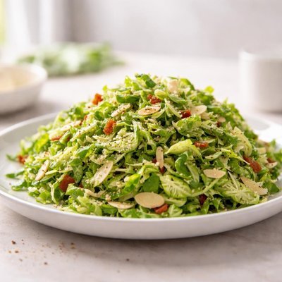 Shaved brussels sprouts