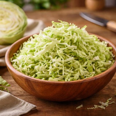 Shaved cabbage