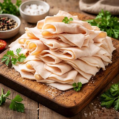 Shaved chicken breast