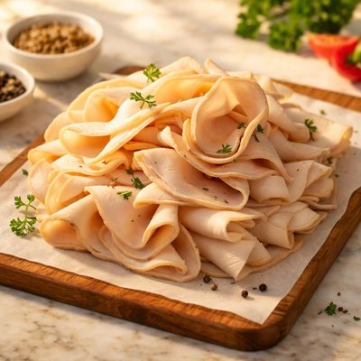 Shaved turkey breast