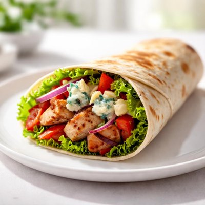 鸡脯肉和多尔布鲁芝士的沙威玛