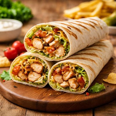 Sheets grilled chicken wrap