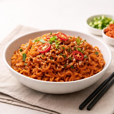 Salteado de Shin Ramyeon
