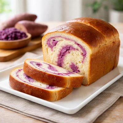 Shokupan sweet potato bread