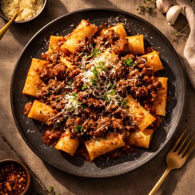 Short rib rigatoni