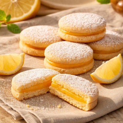 Shortbread with lemon filling