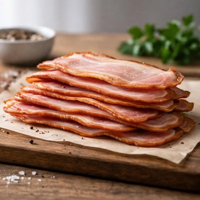 Shortcut rindless bacon