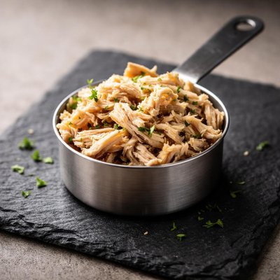 Shreaded chicken half a cup