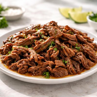 Shredded beef steak