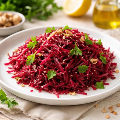 Shredded beet salad