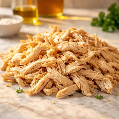 Shredded boneless skinless chicken breast