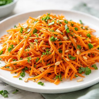 Shredded carrot salad