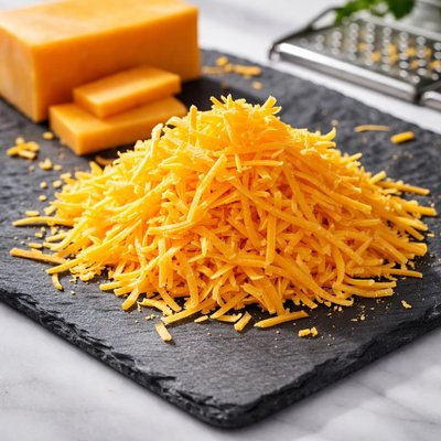 Shredded cheese cheddar