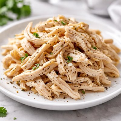 Shredded chicken breast