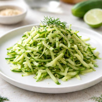 Shredded cucumber