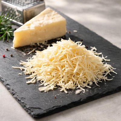 Shredded goat cheddar