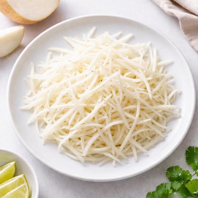 Shredded jicama