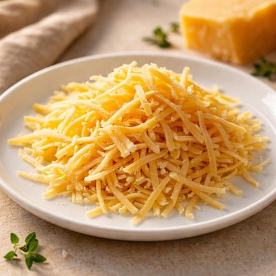 Shredded old cheese